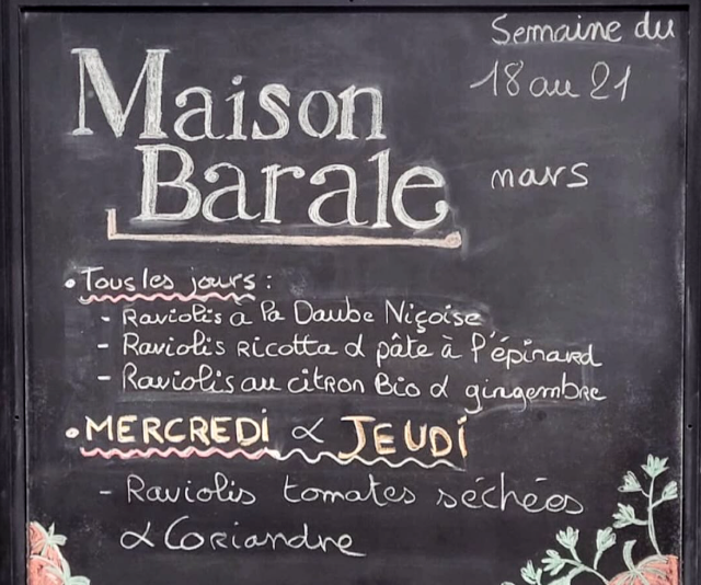 Barale fresh ravioli shop Nice Old Town