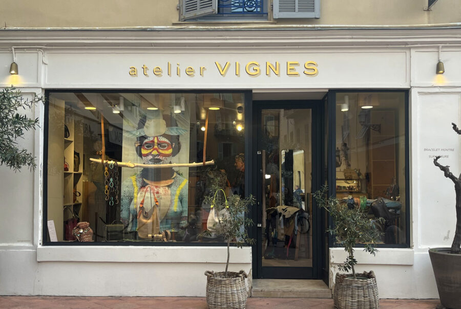 Atelier Vignes leather workshop in Nice creating handmade bags belts and bespoke leather goods