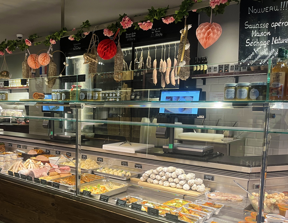 Ghibaudo Pottier delicatessen in Nice near Place Garibaldi, traditional charcuterie and homemade dishes