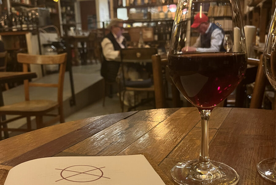 La Cave Tambour wine bar in Old Town Nice, a refined spot for aperitivo and local wines