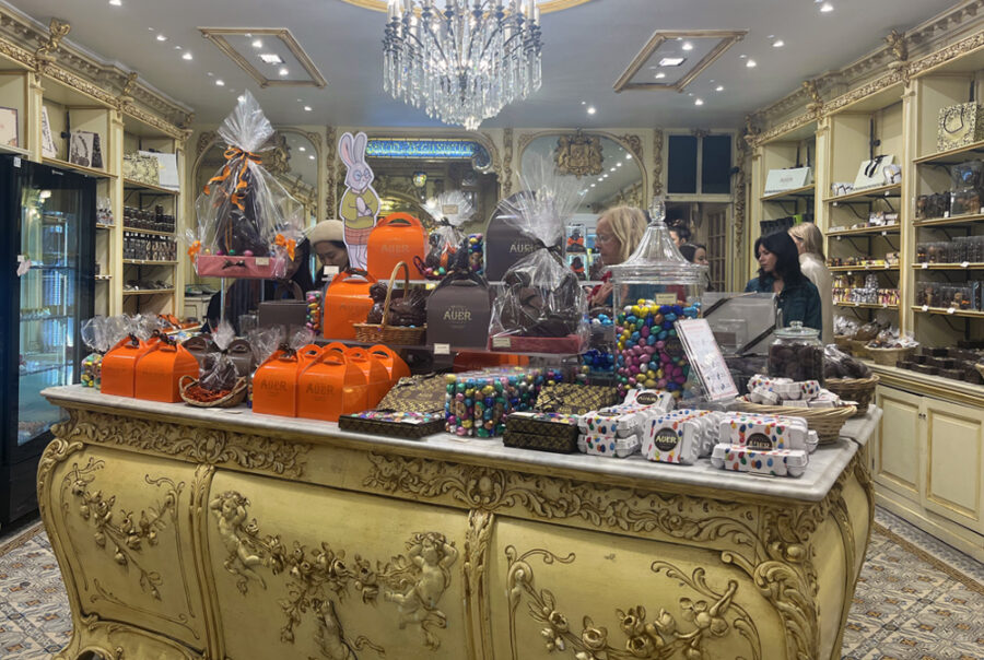 Maison Auer in Old Town Nice, historic sweet shop known for candied fruits and fine chocolates