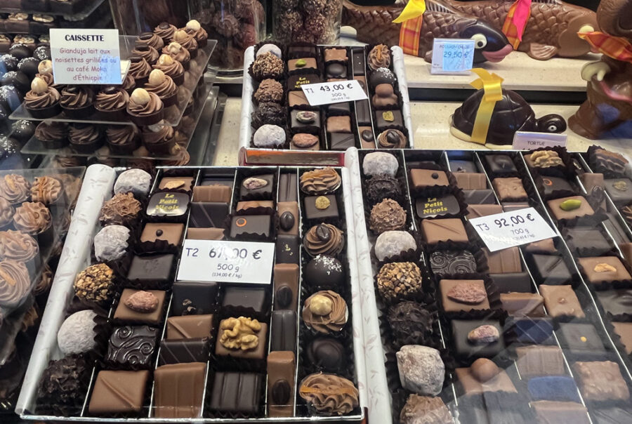 L’Oiseau d’Or chocolatier in Nice traditional chocolate shop